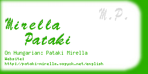 mirella pataki business card